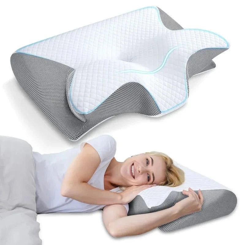 Rompiche Oreiller ergonomique cervical à mémoire de forme