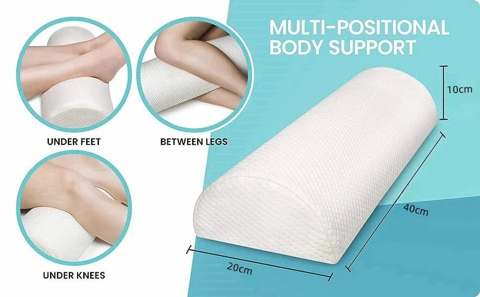 Rompiche 40X20X10 / Blanc Oreiller ergonomique pour les jambes