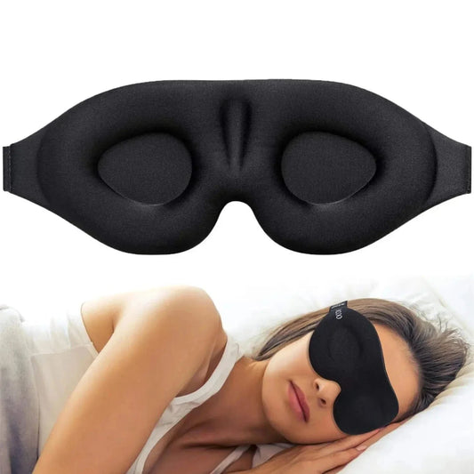 Rompiche Noir Masque de nuit avec espace pour les yeux